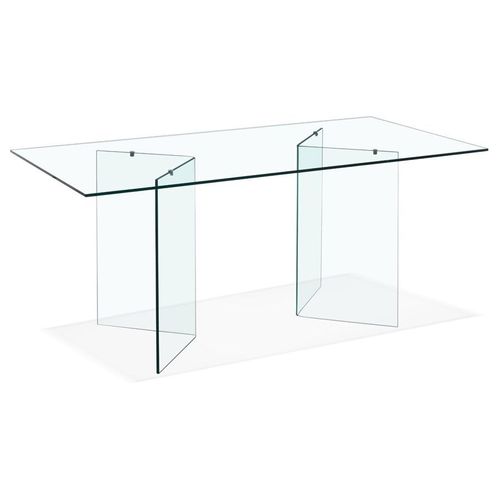 Bureau / Table De Salle À Manger En Verre 'bobby Table' Design - 180x90 Cm