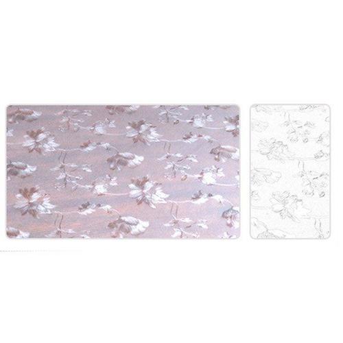 Lotus De Couleur Couvertures De Nappe Transparente En Pvc, Protection De Nappe, En Verre Soupleure De Table À Manger, Tapis En Plastique Robuste