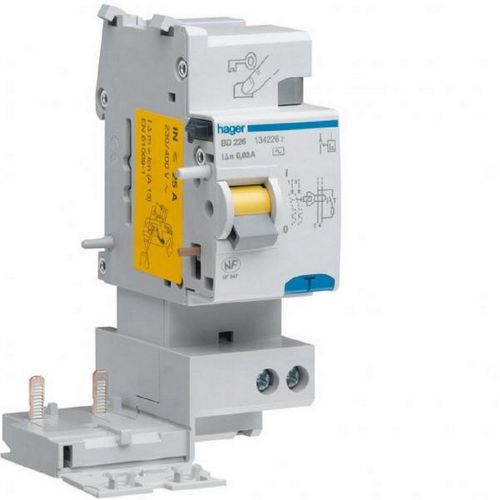 Hager BD226 134226 - Bloc Differentiel 25A 2P 30MA type AC