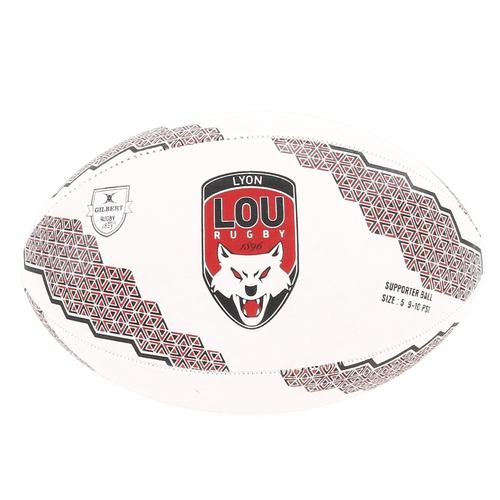 Ballon De Rugby Gilbert Ballon Supporter Lyon Blanc