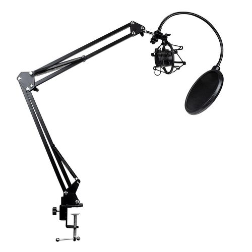 Support de table pour microphone avec bras pivotant