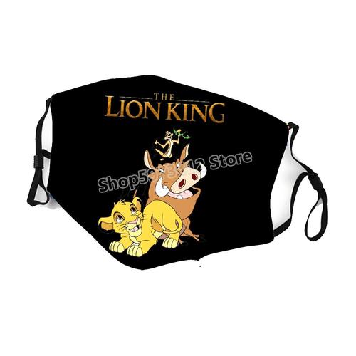 adulte 5 - Masque pour enfants le roi Lion, imprimé dessin animé Disney,  protection pour le visage, Anti poussière, Anti buée, cadeaux à la mode