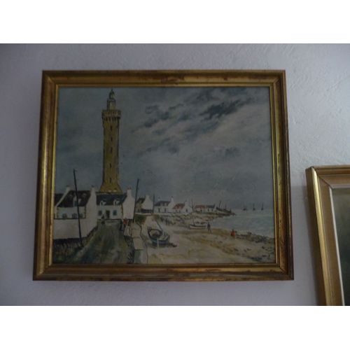 Tableau Ancien Phare Breton