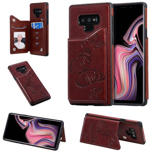Coque Samsung Galaxy Note 9,Etui Pour Samsung Galaxy Note 9,Coque En Cuir Pour Samsung Galaxy Note 9,Convient A Etui La Samsung Galaxy Note 9,Marron
