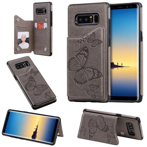 Coque Samsung Galaxy Note 8,Etui Pour Samsung Galaxy Note 8,Coque En Cuir Pour Samsung Galaxy Note 8,Convient A Etui La Samsung Galaxy Note 8,Gris