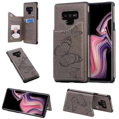 Coque Samsung Galaxy Note 9,Etui Pour Samsung Galaxy Note 9,Coque En Cuir Pour Samsung Galaxy Note 9,Convient A Etui La Samsung Galaxy Note 9,Gris