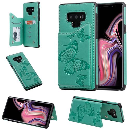 Coque Samsung Galaxy Note 9,Etui Pour Samsung Galaxy Note 9,Coque En Cuir Pour Samsung Galaxy Note 9,Convient A Etui La Samsung Galaxy Note 9,Vert