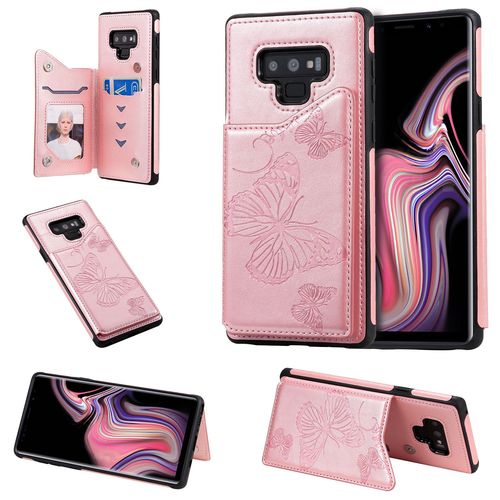 Coque Samsung Galaxy Note 9,Etui Pour Samsung Galaxy Note 9,Coque En Cuir Pour Samsung Galaxy Note 9,Convient A Etui La Samsung Galaxy Note 9,Rose