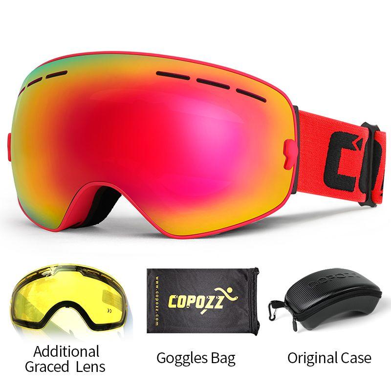 Uv400 Protection Anti-brouillard Snowboard Ski Glasses Femme