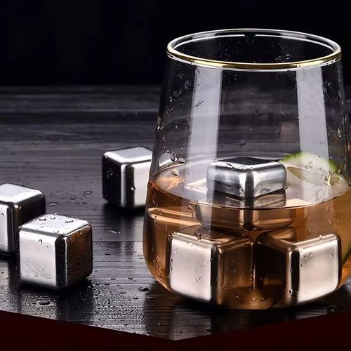 Coffret 6 Glaçons Acier Avec Pince