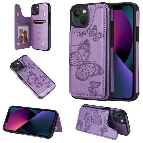 Coque Iphone 13,Etui Pour Iphone 13,Coque En Cuir Pour Iphone 13,Convient A Etui La Iphone 13,Violet