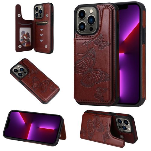Coque Iphone 13 Pro,Etui Pour Iphone 13 Pro,Coque En Cuir Pour Iphone 13 Pro,Convient A Etui La Iphone 13 Pro,Marron