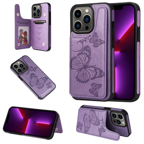 Coque Iphone 13 Pro,Etui Pour Iphone 13 Pro,Coque En Cuir Pour Iphone 13 Pro,Convient A Etui La Iphone 13 Pro,Violet