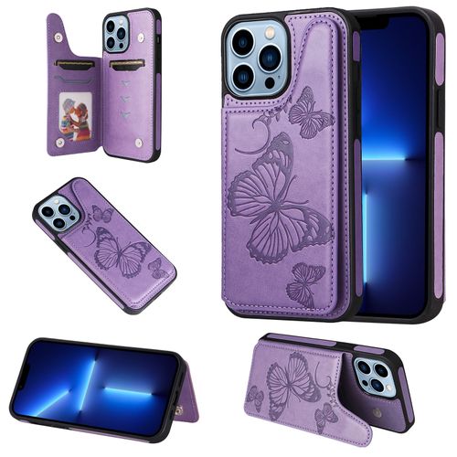 Coque Iphone 13 Pro Max,Etui Pour Iphone 13 Pro Max,Coque En Cuir Pour Iphone 13 Pro Max,Convient A Etui La Iphone 13 Pro Max,Violet