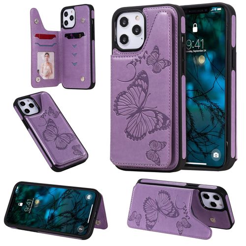 Coque Iphone 12 Pro Max,Etui Pour Iphone 12 Pro Max,Coque En Cuir Pour Iphone 12 Pro Max,Convient A Etui La Iphone 12 Pro Max,Violet