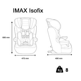 Siege auto isofix NANIA MAX I FIX 76-140 cm R129 –de 3 a 10 ans –