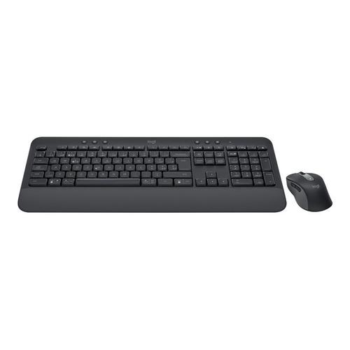 Logitech Signature MK650 Combo for Business - Ensemble clavier et souris - sans fil - Bluetooth LE - QWERTY - International US - graphite