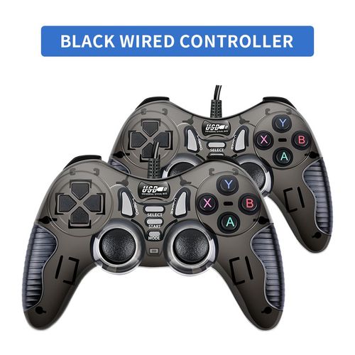 218b-2 - Manette De Jeu Filaire Avec Double Moteur De Vibration, Support Tv Box/Console De Jeu/Jeux Pc/Tlphones, Joystick