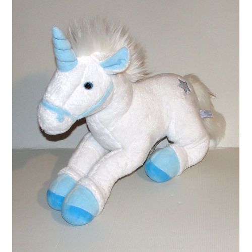 Gipsy Peluche Licorne Bleu Peluche Licorne Blanche Bleu Gipsy