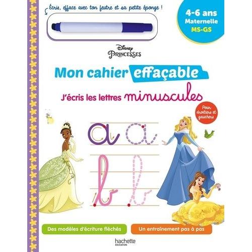 J'écris Les Lettres Minuscules Disney Princesses - Maternelle Ms, Gs - Avec Un Feutre Effaçable
