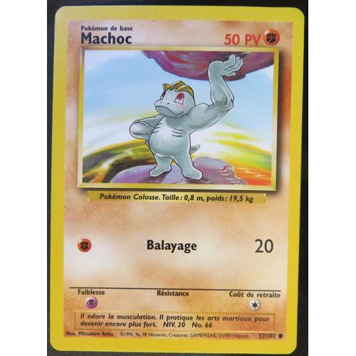 Carte Pokemon - Machoc - 52/102