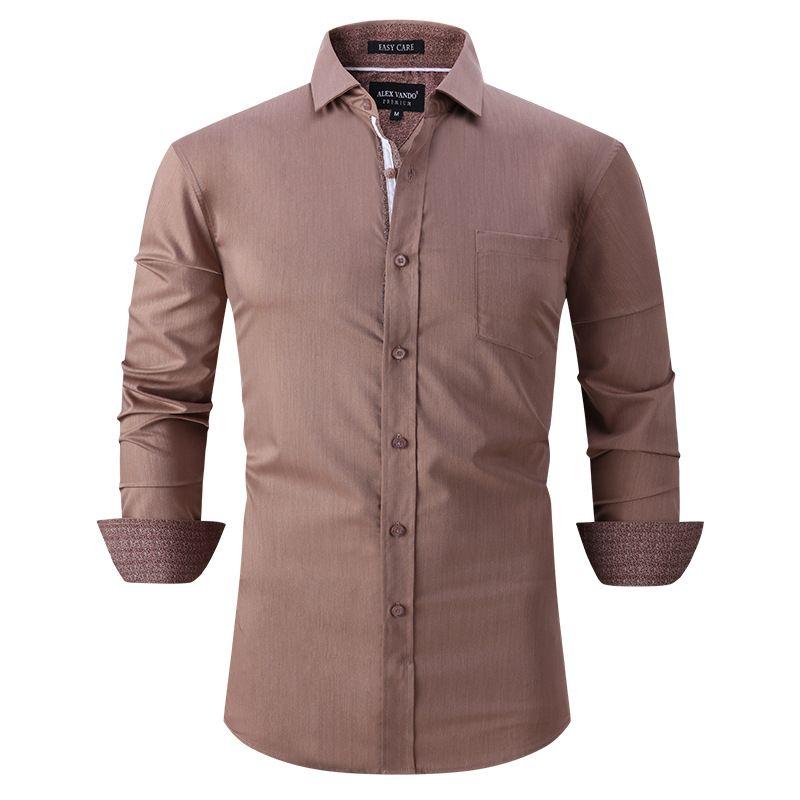 Chemise standard à manches longues - Prêt-à-porter de luxe, Homme 1AAU46