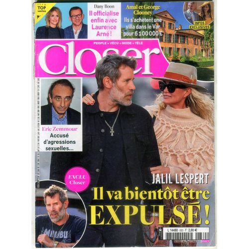 Closer - N°830 : Jalil Lespert - Il Va Bientôt Etre Expulsé !