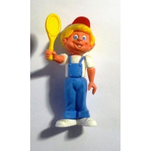 Kinder Ancien (1986) - Mascotte Ferrero - N°3 Jeune Avec Une Raquette De Tennis
