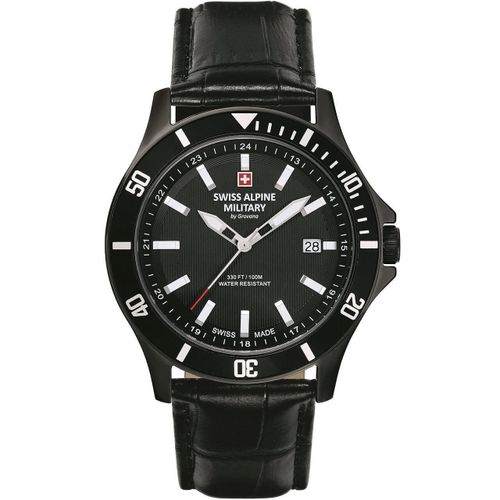 Mens Watch Swiss Alpine Military 7022.1577, Quartz, 42mm, 10atm
