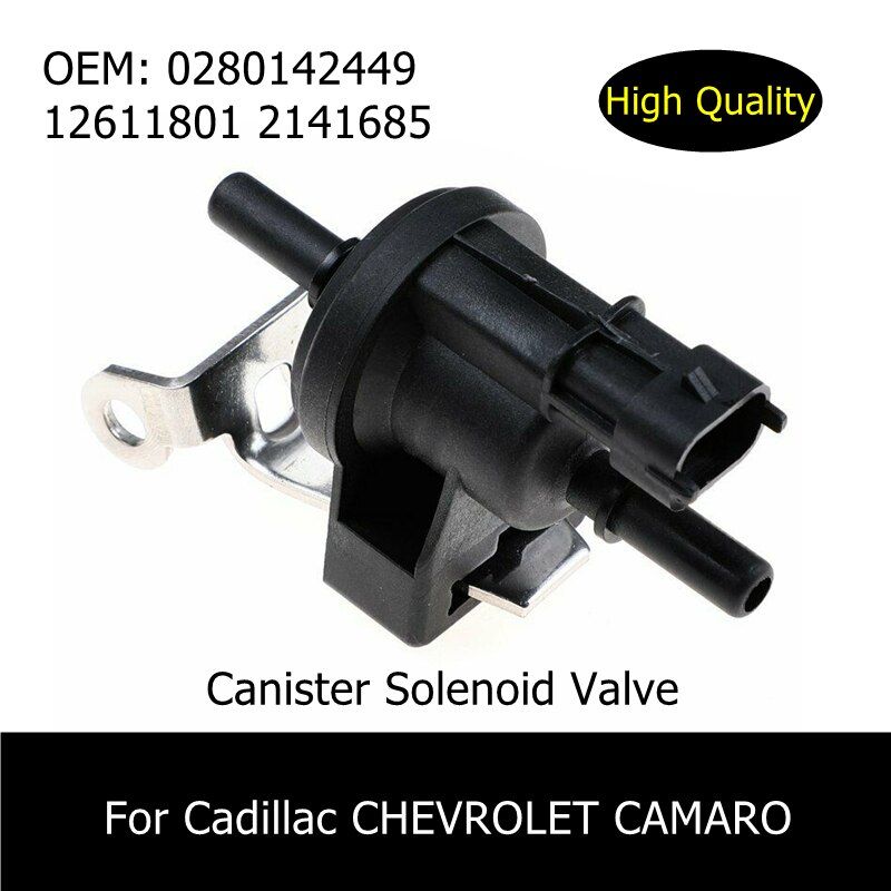 Valve De Purge À Vapeur De Charbon Actif, 0280142449 12611801 2141685, Pour Gmc Acdia, Chevy Camaro, Cadillac, Cds, Srx S " Nipseyteko "