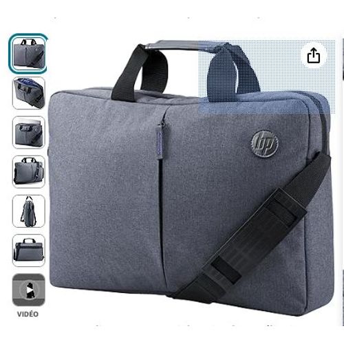 Sacoche HP Essentiel pour ordinateur 15,6" grise COMME NEUVE
