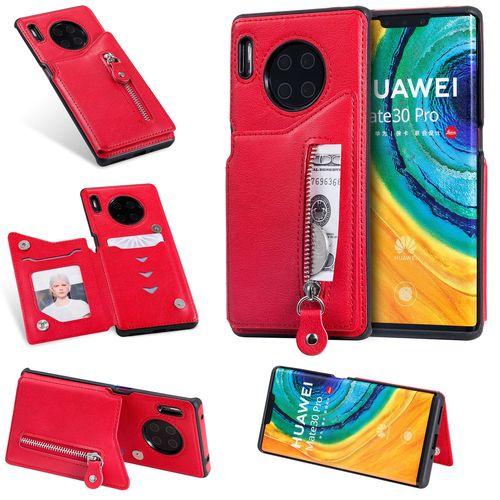 Coque Huawei Mate 30 Pro,Etui Pour Huawei Mate 30 Pro,Coque En Cuir Pour Huawei Mate 30 Pro,Convient A Etui La Huawei Mate 30 Pro,Rouge