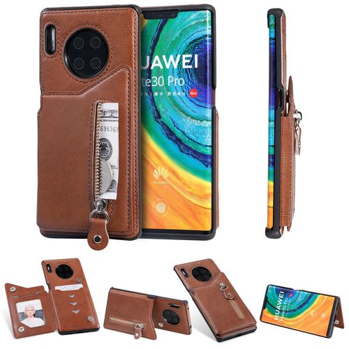 Coque Huawei Mate 30 Pro,Etui Pour Huawei Mate 30 Pro,Coque En Cuir Pour Huawei Mate 30 Pro,Convient A Etui La Huawei Mate 30 Pro,Marron