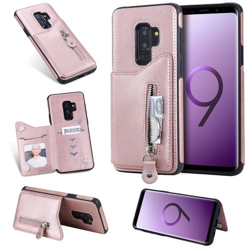Coque Samsung Galaxy S9 Plus,Etui Pour Samsung Galaxy S9 Plus,Coque En Cuir Pour Samsung Galaxy S9 Plus,Convient A Etui La Samsung Galaxy S9 Plus,Rose