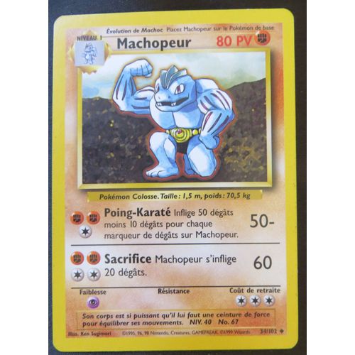 Carte Pokemon - Machopeur - 34/102