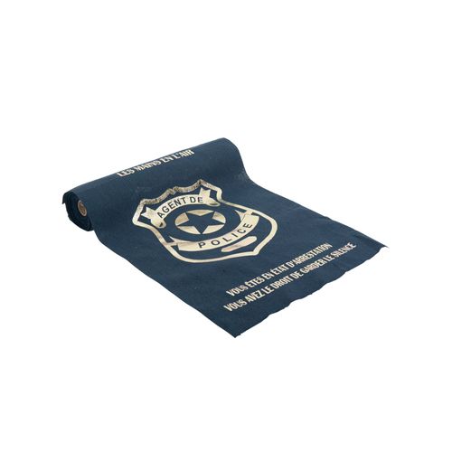 Chemin De Table Police Marine Et Or 28 Cm X 5 M
