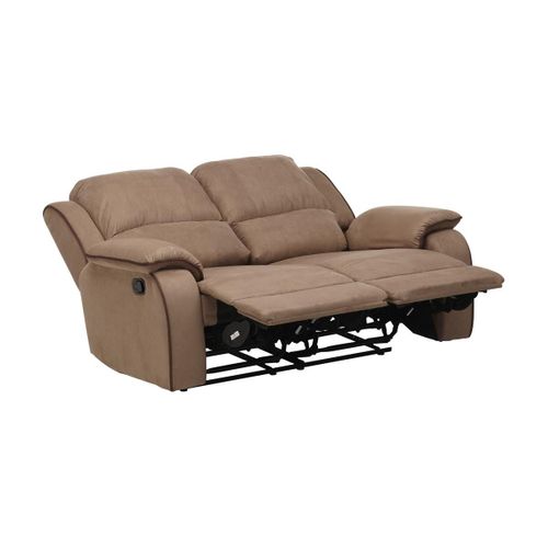 Canapé 2 Places Relax En Microfibre Hernani - Taupe