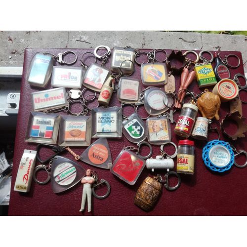 Lot De Porte Clef Publicitaire Anciens