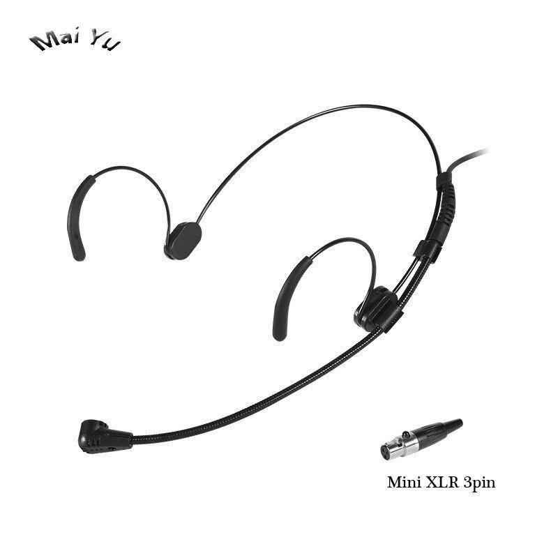 Casque d'Oreille Professionnel Écouteurs Micro Cravate sans Fil Audio Pièce  Stéréo - Noir (XLR 3 Broches) - Cdiscount Instruments de musique