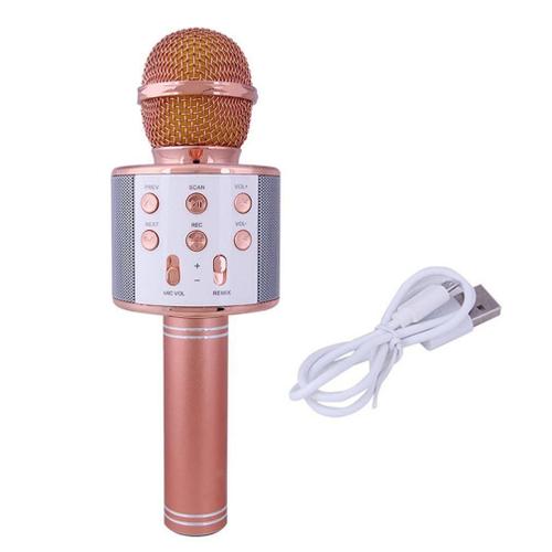 Microphone Karaoké Sans Fil Bluetooth - Livraison Gratuite Pour