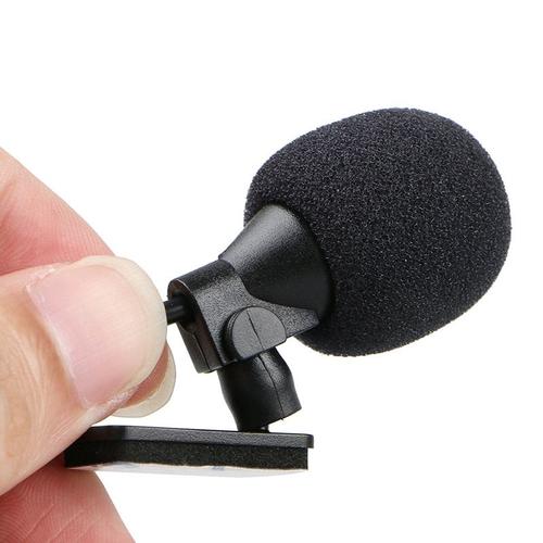stéréo droite Microphone professionnel Audio de voiture, 3m, micro externe  filaire, stéréo, avec prise Jack 3.5mm, pour autoradio