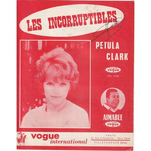 Rare Partition Petula Clark Les Incorruptibles Serge Gainsbourg