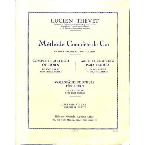 Lucien Thévet - Méthode Complète De Cor - Volume 1