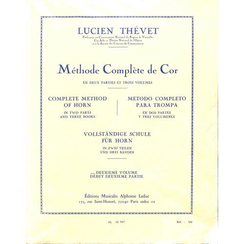 Lucien Thévet - Méthode Complète De Cor - Volume 2