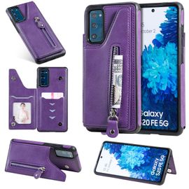 Coque Samsung Galaxy S20 Fe 5g,Etui Pour Samsung Galaxy S20 Fe 5g,Coque En Cuir Pour Samsung Galaxy S20 Fe 5g,Convient A Etui La Samsung Galaxy S20 Fe 5g,Violet