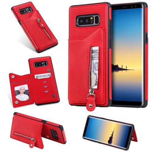 Coque Samsung Galaxy Note 8,Etui Pour Samsung Galaxy Note 8,Coque En Cuir Pour Samsung Galaxy Note 8,Convient A Etui La Samsung Galaxy Note 8,Rouge