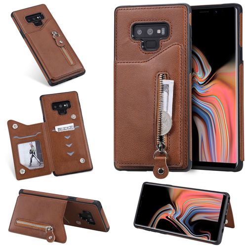 Coque Samsung Galaxy Note 9,Etui Pour Samsung Galaxy Note 9,Coque En Cuir Pour Samsung Galaxy Note 9,Convient A Etui La Samsung Galaxy Note 9,Marron