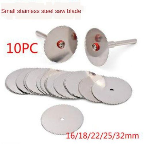 Petite lame de scie circulaire en acier inoxydable, outil électrique pour couper le bois, 16/18/22/25/32mm, 10 pièces