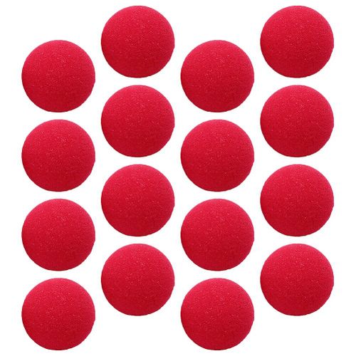 Nez De Clown De Cirque Rouge, 50mm, En Éponge Rouge Pour Accessoires De Performance Amusants, 40 Pièces