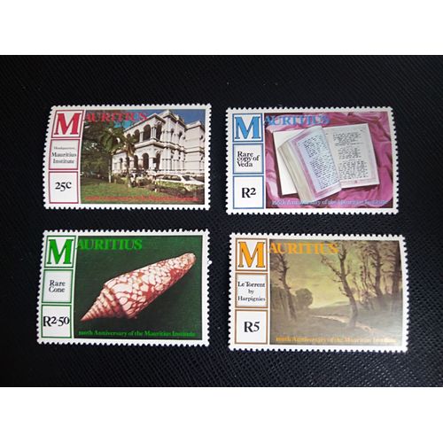 Timbre Maurice Yt 515 A 518 Série: Art Et Architecture 1980 ( 010906 )
